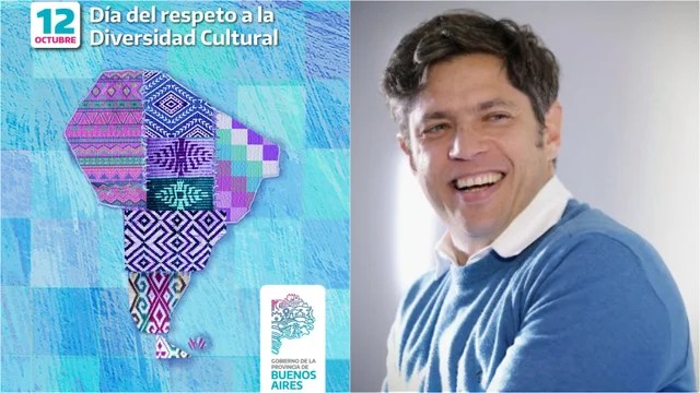 Kicillof desafió a Milei y ratificó el “Día del Respeto a la Diversidad Cultural” en la provincia 