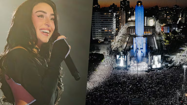 Nicki Nicole cautivó a 250 mil personas en el Monumento: “No se podía pensar un show así en&nbsp;Rosario”